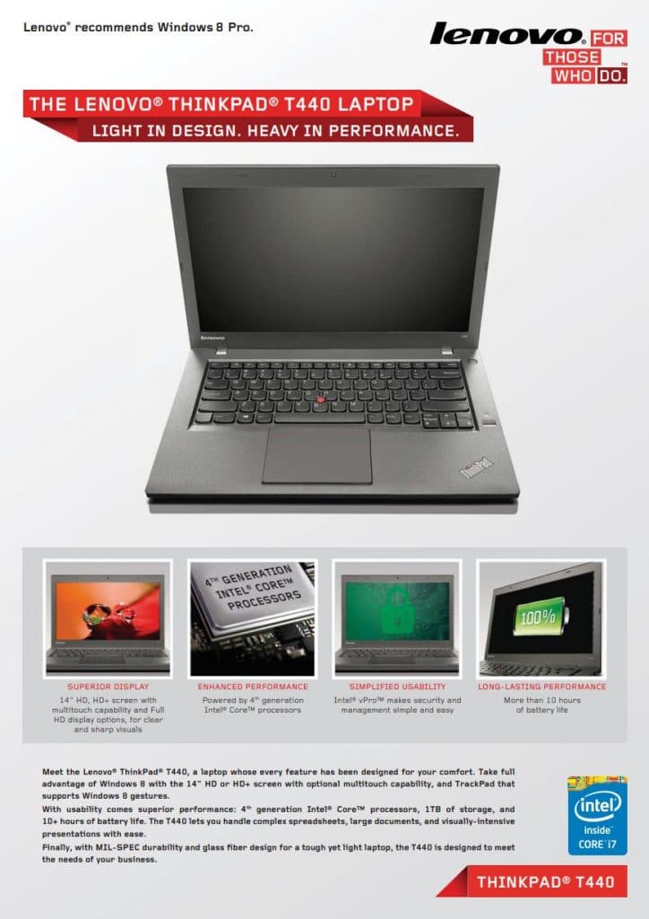 Datenblatt Lenovo Thinkpad T440
